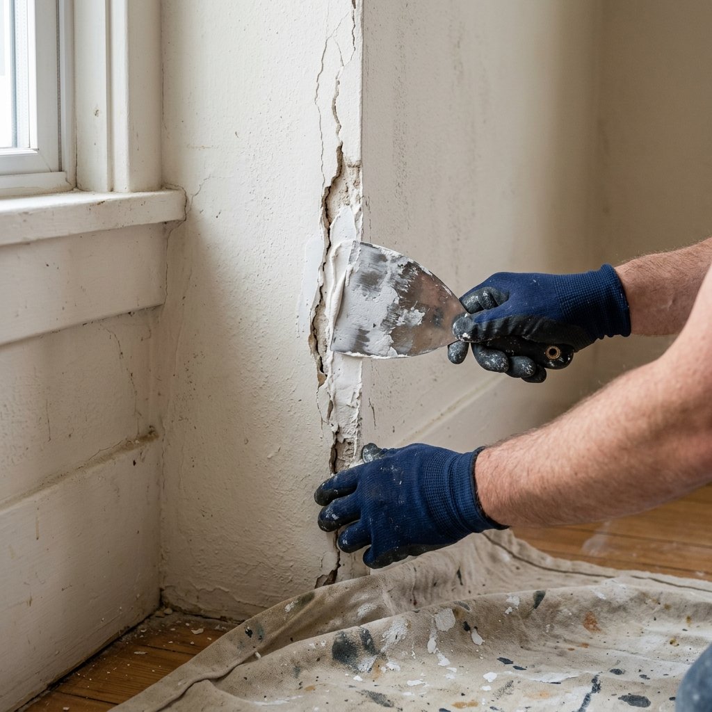 إصلاح تشققات قبل وبعد